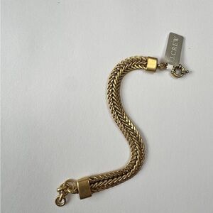 J. Crew Gold Woven Bracelet